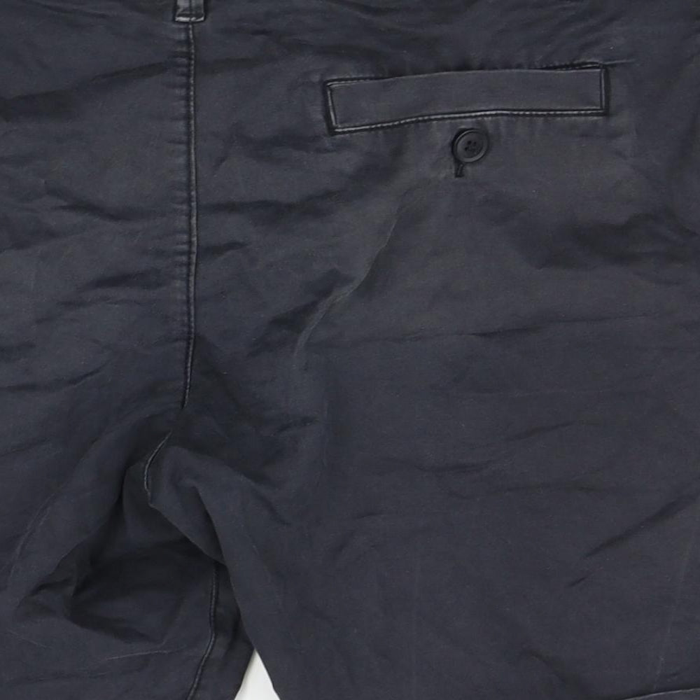 French Connection Mens Black   Chino Shorts Size 32