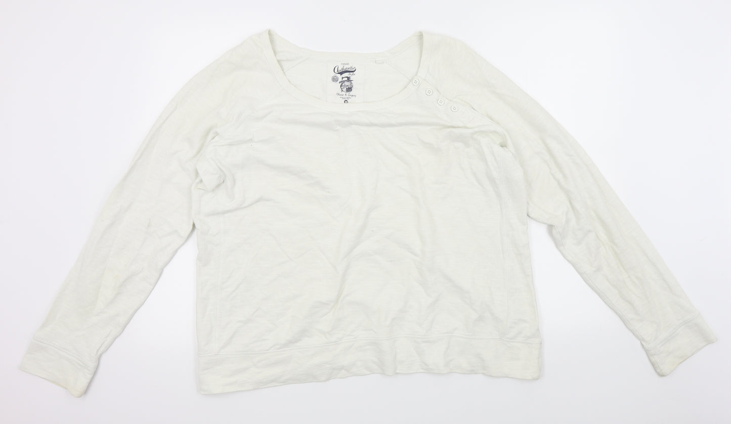 NEXT Womens White   Pullover Jumper Size 20