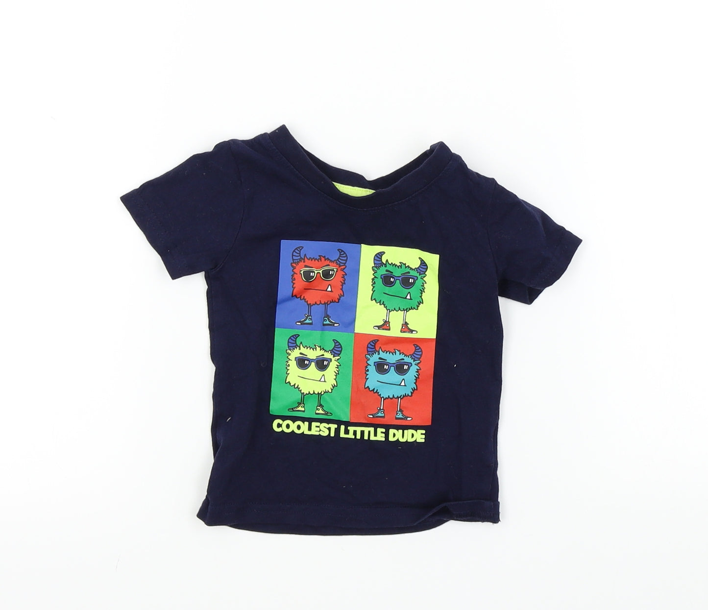 Primark Boys Blue   Basic T-Shirt Size 3-6 Months