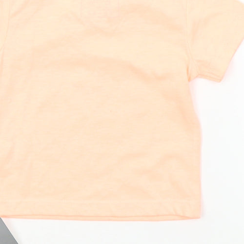 Earlydays Boys Orange   Basic T-Shirt Size 3-6 Months