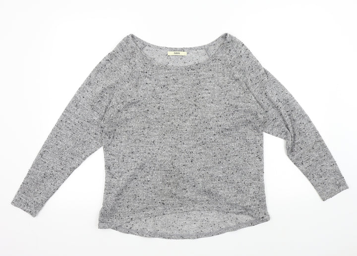 Oasis Womens Grey   Pullover Jumper Size L