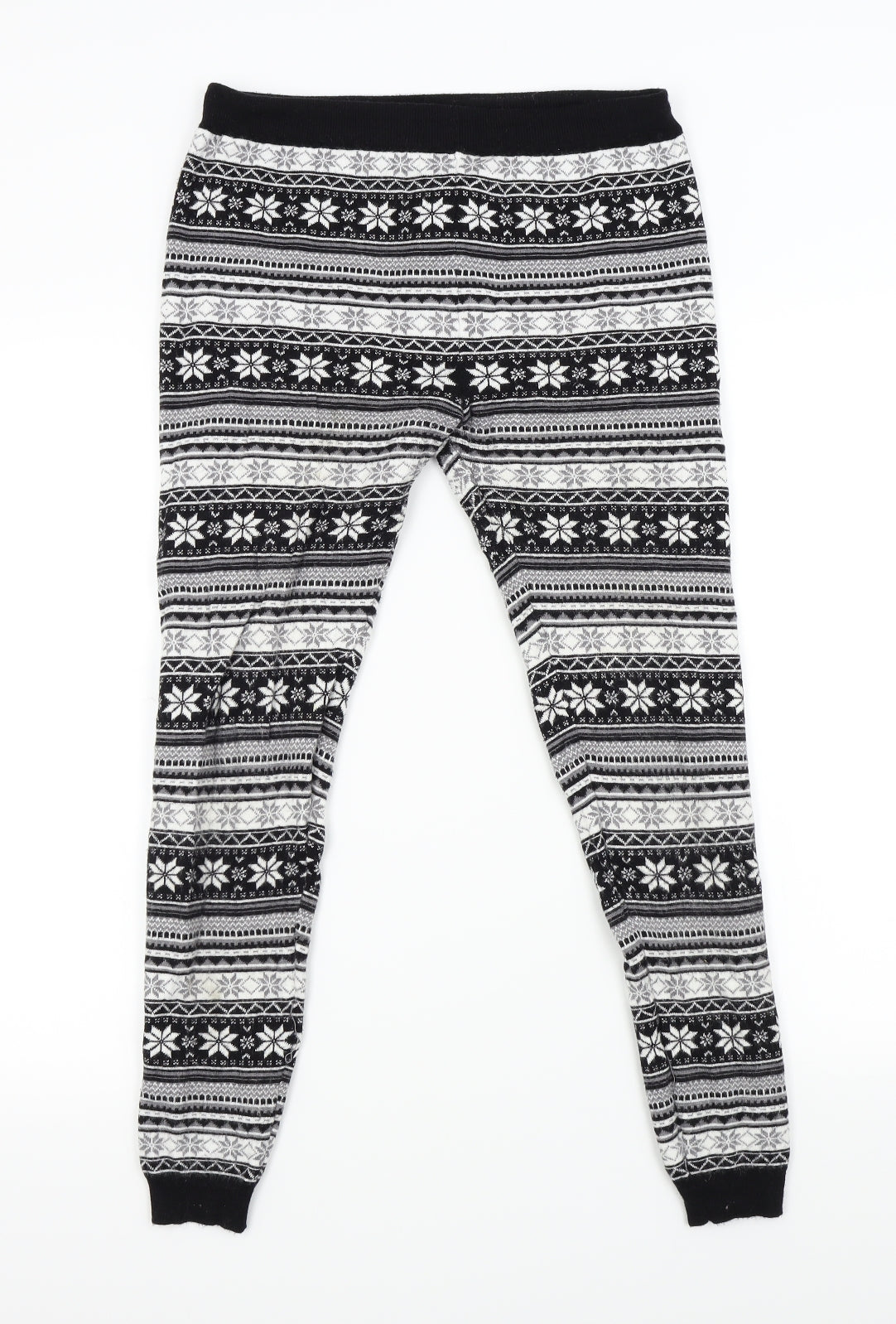 Atmoshpere Womens Black Geometric  Jogger Leggings Size 12
