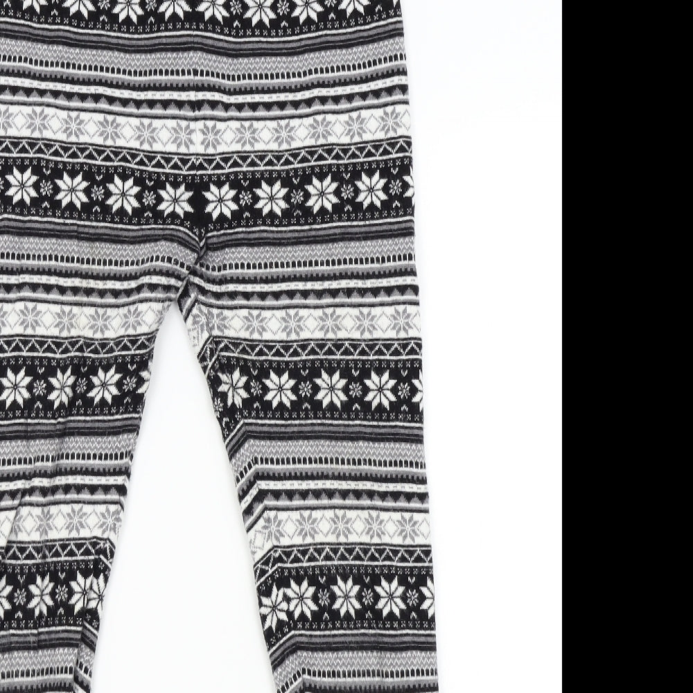 Atmoshpere Womens Black Geometric  Jogger Leggings Size 12