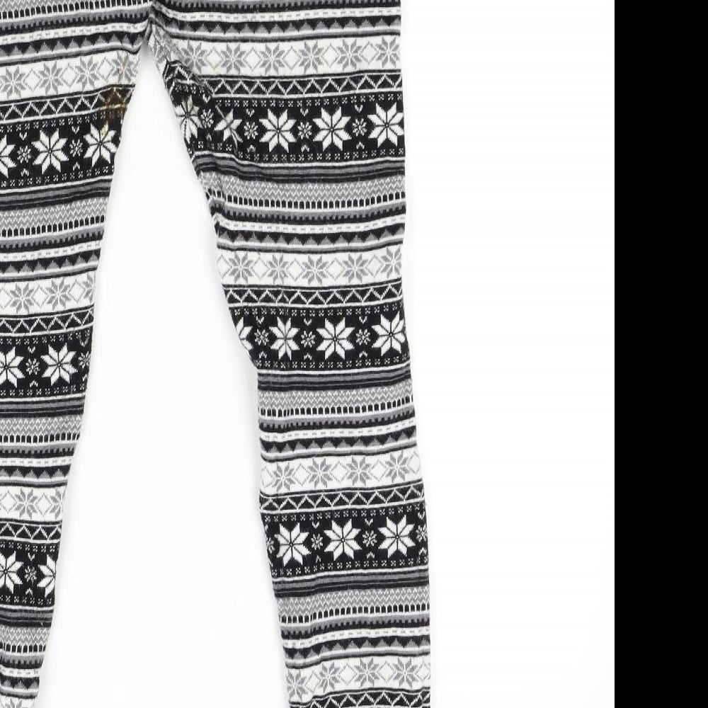 Atmoshpere Womens Black Geometric  Jogger Leggings Size 12
