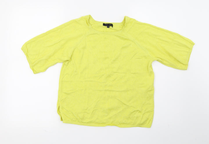 New Look Womens Yellow   Cropped Tank Size 8
