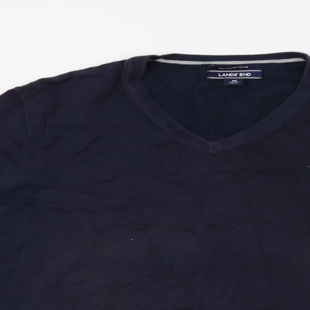Lands' End Mens Blue   Pullover Jumper Size M