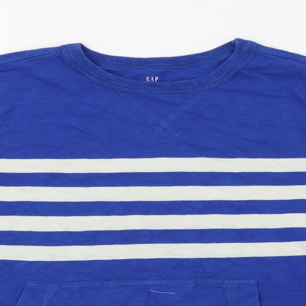 Gap Boys Blue Striped  Pullover Jumper Size S