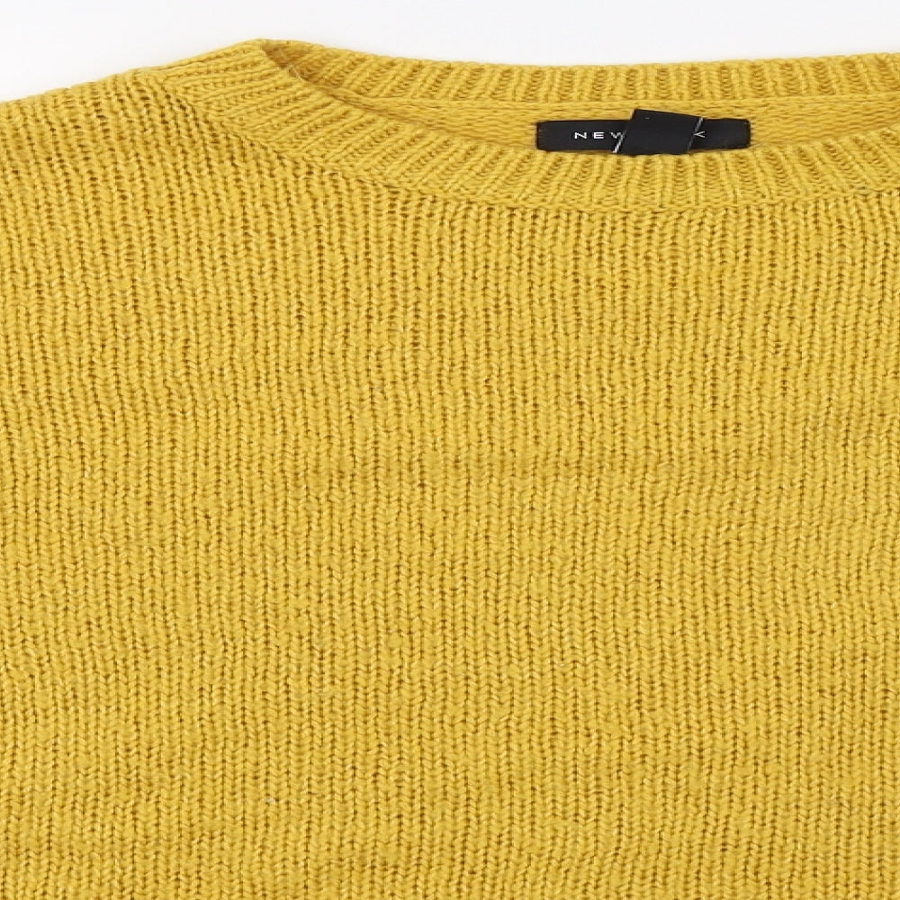 New Look Womens Yellow   Pullover Jumper Size L