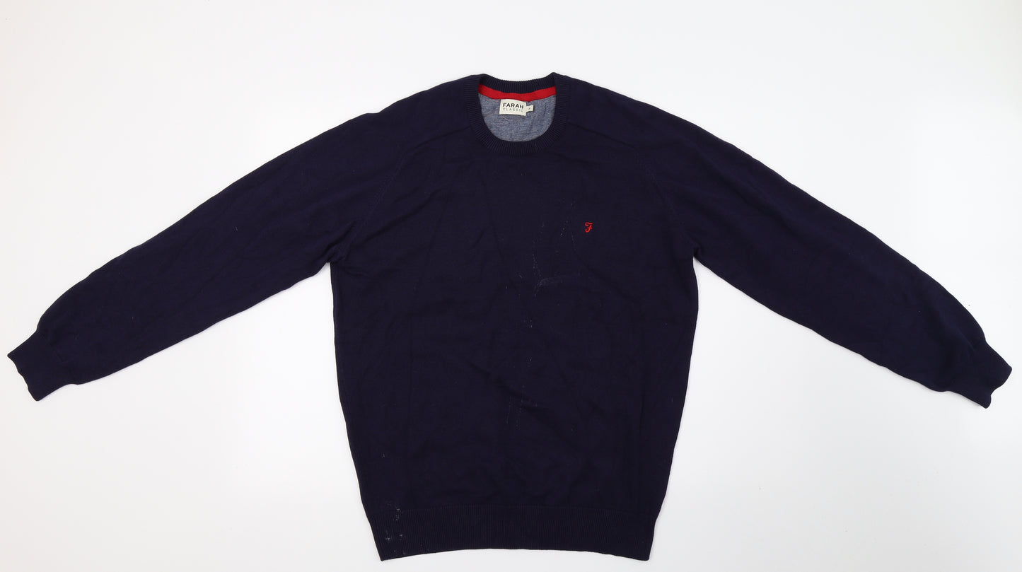 farah classic Mens Blue   Pullover Jumper Size M