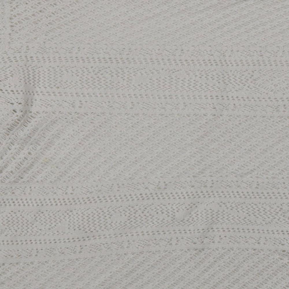NEXT Womens White   Basic Blouse Size 12  - Knitted