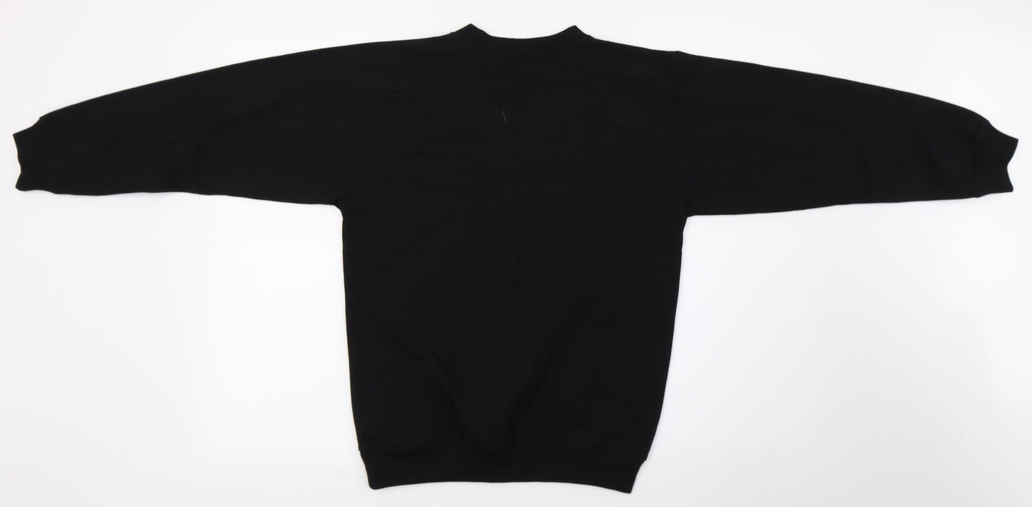 Truform Boys Black   Pullover Sweatshirt Size 13 Years  - School Jumper