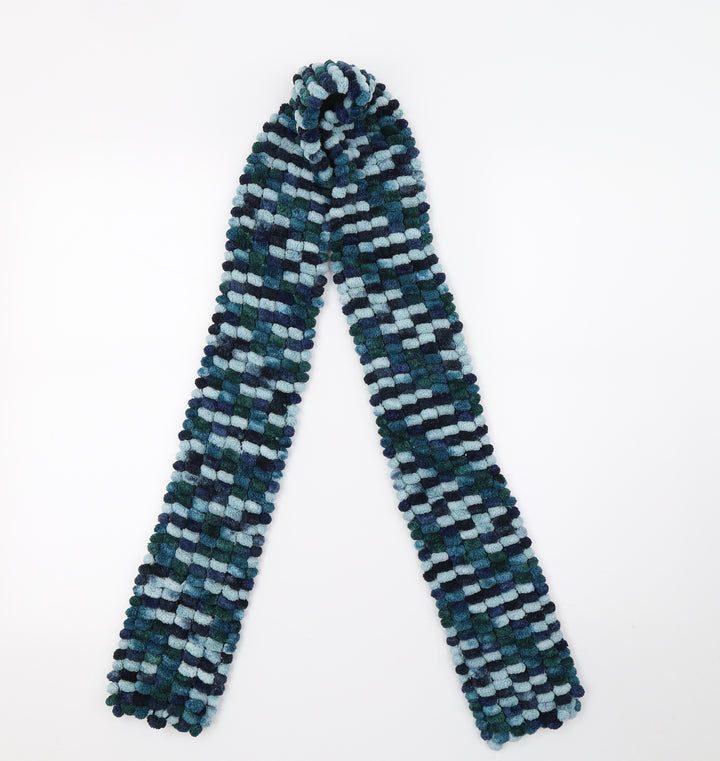 Preworn Unisex Blue Scarf - Handmade