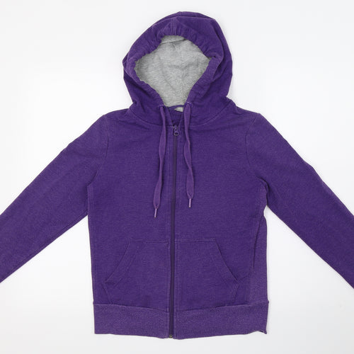 Marks and Spencer Womens Purple  Jersey Jacket  Size 8