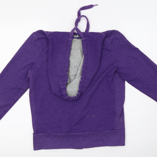 Marks and Spencer Womens Purple  Jersey Jacket  Size 8