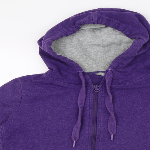 Marks and Spencer Womens Purple  Jersey Jacket  Size 8