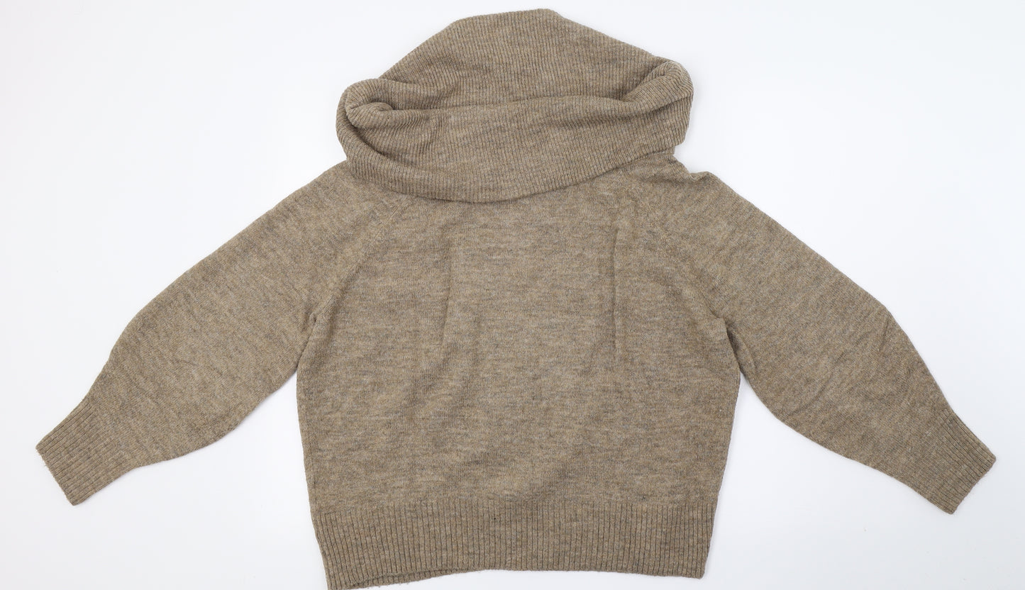 H&M Womens Brown   Pullover Jumper Size S