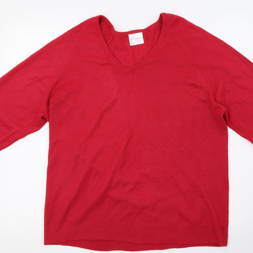 Wardrobe Womens Red   Pullover Jumper Size 10