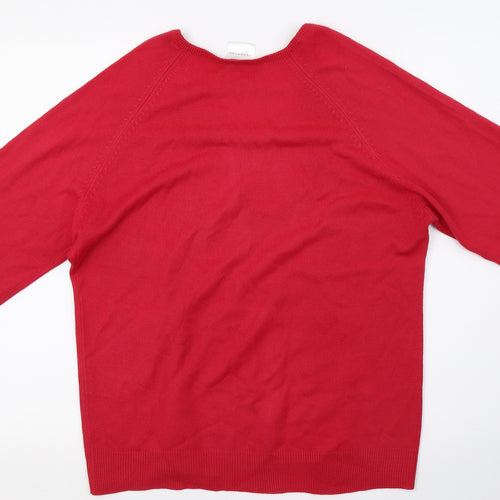 Wardrobe Womens Red   Pullover Jumper Size 10