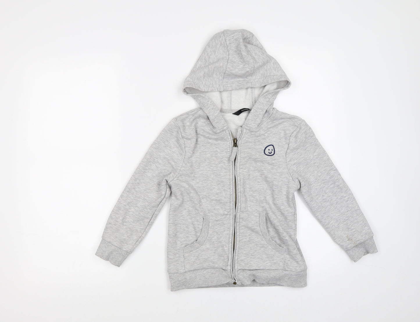 George Boys Grey   Full Zip Hoodie Size 5-6 Years