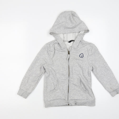 George Boys Grey   Full Zip Hoodie Size 5-6 Years
