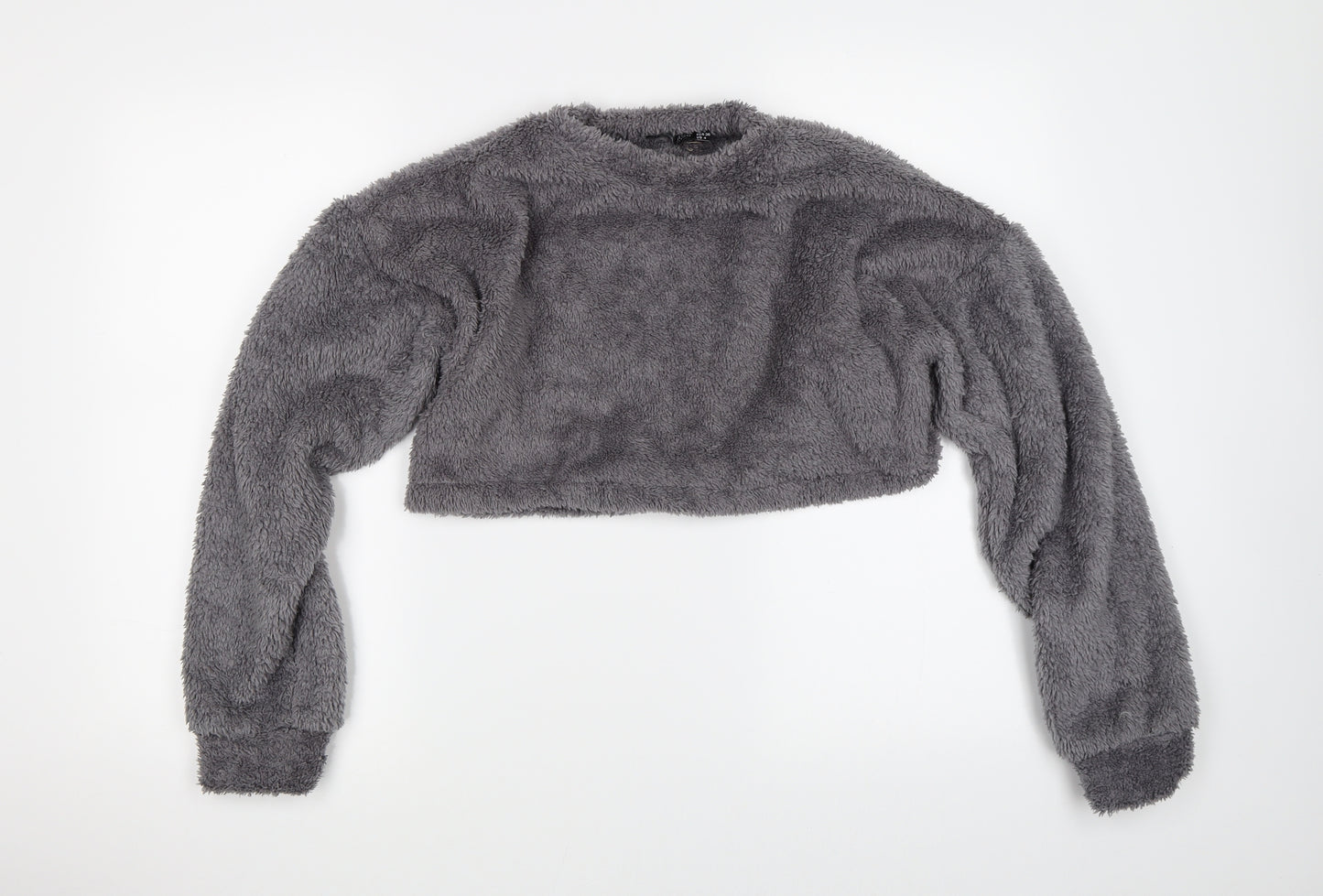 I SAW IT FIRST Womens Grey   Pullover Jumper Size 8  - CROPPED
