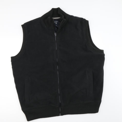 EWM Mens Black   Gilet Waistcoat Size XL