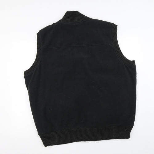 EWM Mens Black   Gilet Waistcoat Size XL