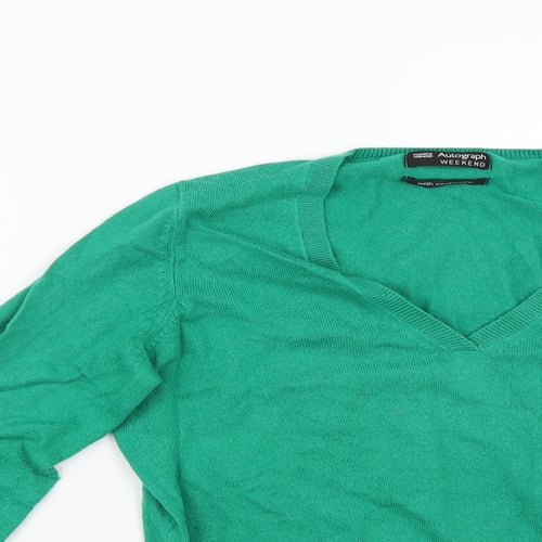 Marks and Spencer Womens Green   Pullover Jumper Size 14