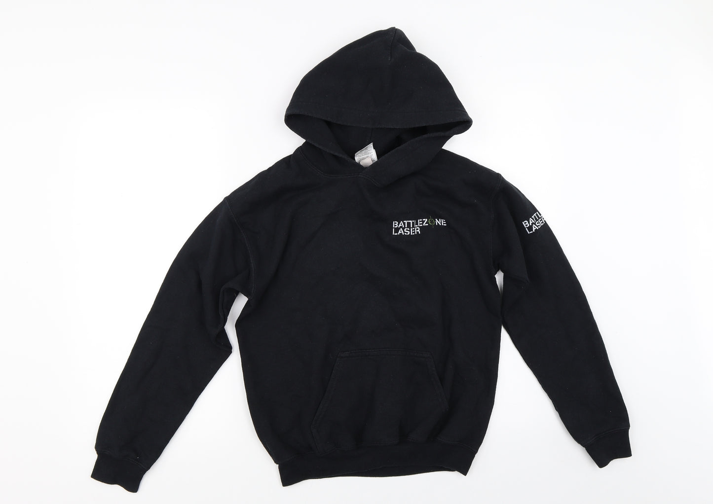 Gildan Boys Black   Pullover Hoodie Size M