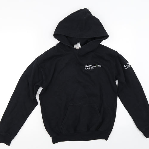 Gildan Boys Black   Pullover Hoodie Size M