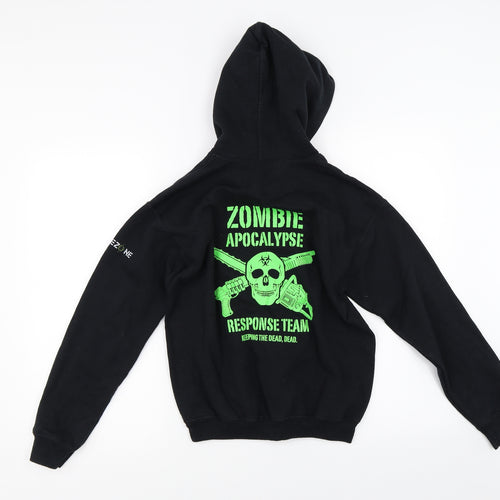 Gildan Boys Black   Pullover Hoodie Size M