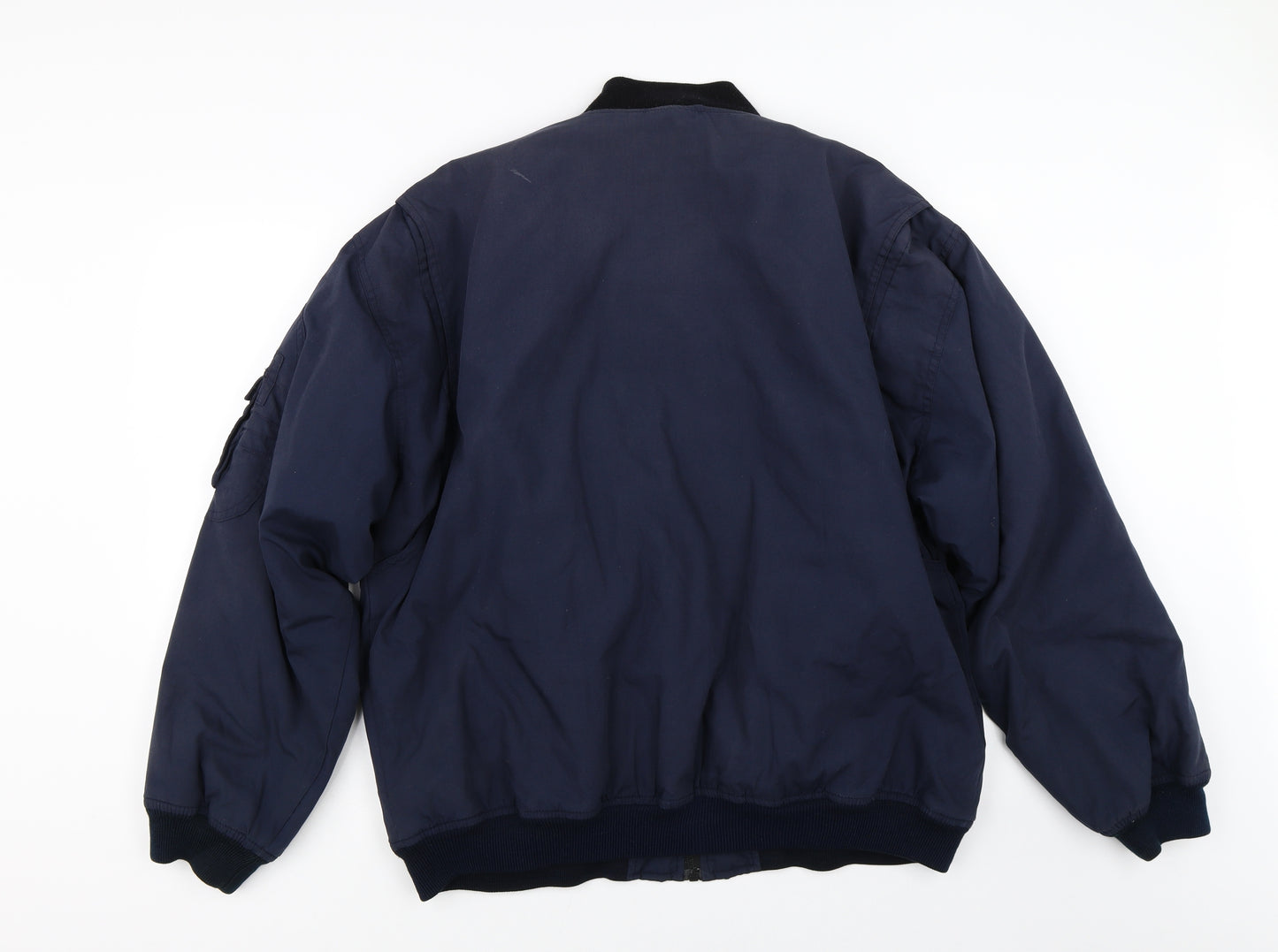 BHS Mens Blue   Bomber Jacket Jacket Size L