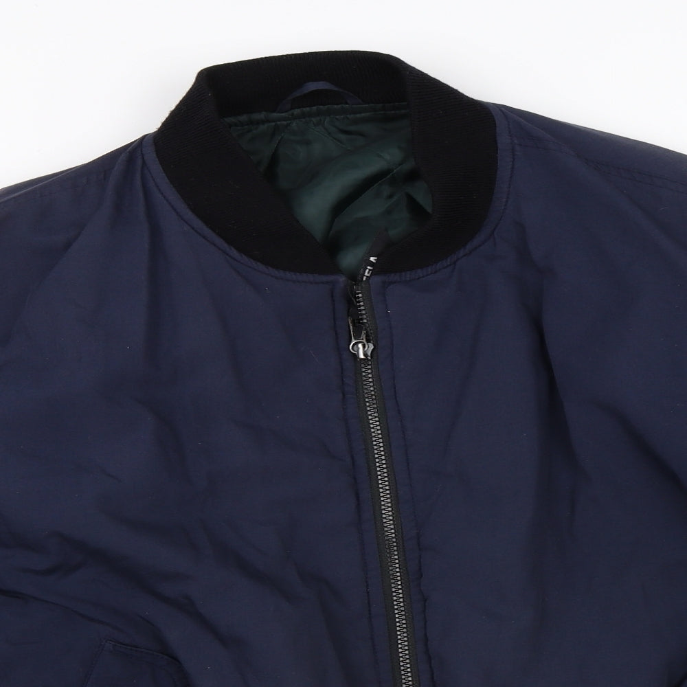 BHS Mens Blue   Bomber Jacket Jacket Size L