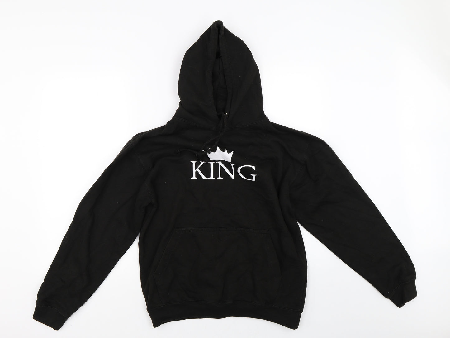 Preworn Mens Black   Pullover Hoodie Size M  - king