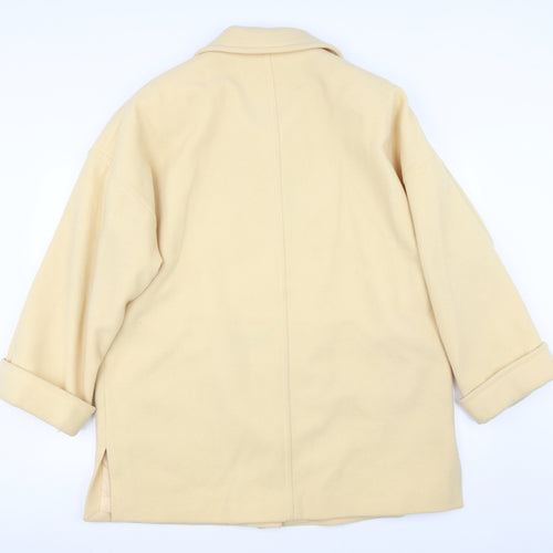 Marks and Spencer Womens Yellow   Overcoat  Size 16