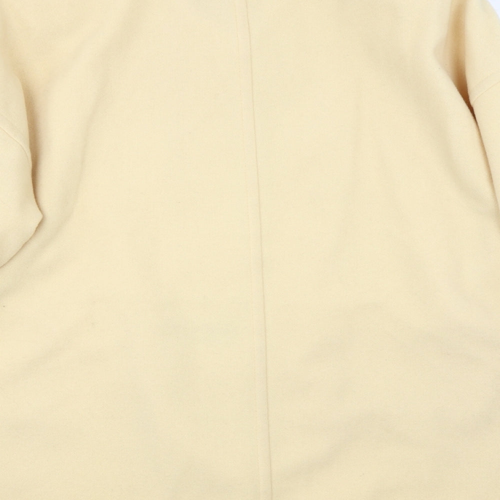 Marks and Spencer Womens Yellow   Overcoat  Size 16