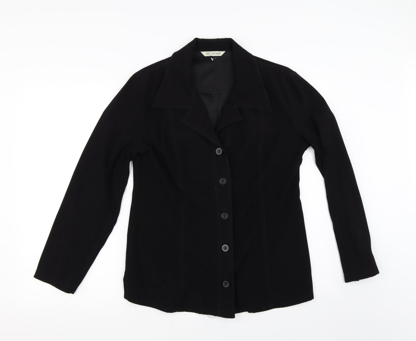 Et Vous Womens Black   Jacket  Size 12