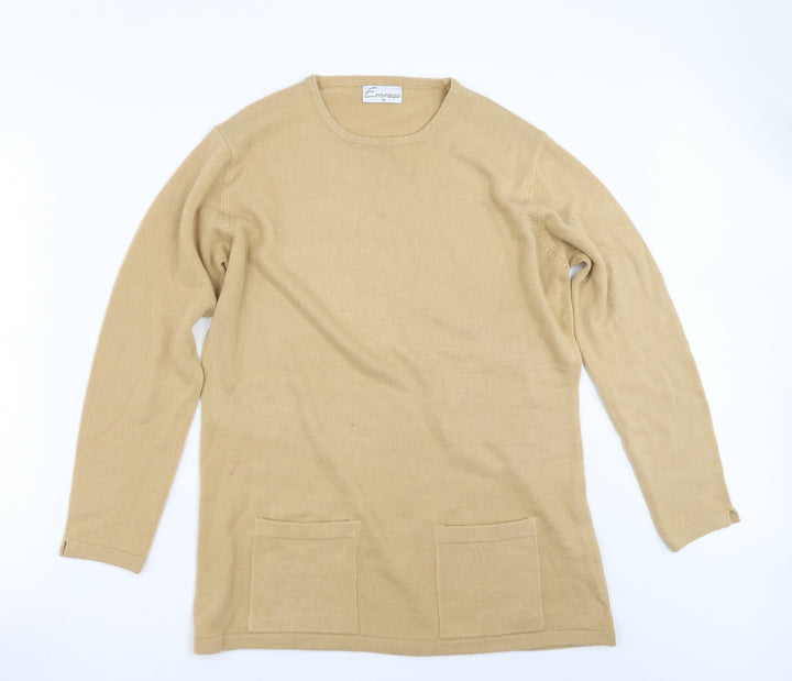 Emreco Womens Beige Jumper Size 14