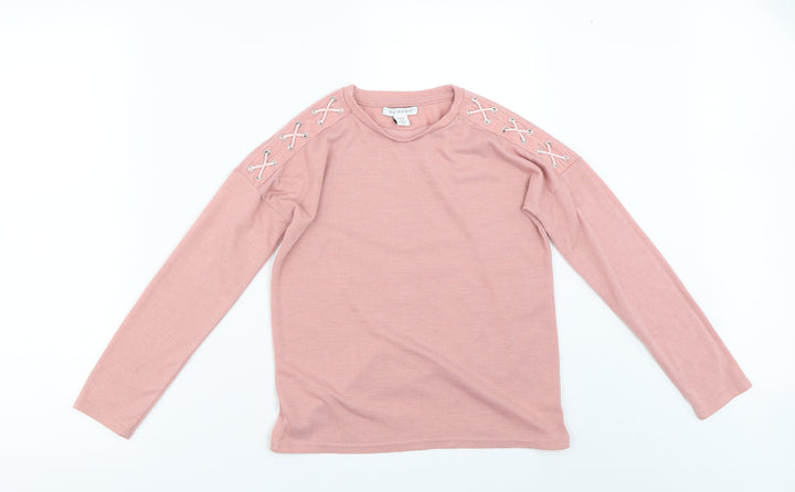 Primark Girls Pink   Pullover Jumper Size 9-10 Years