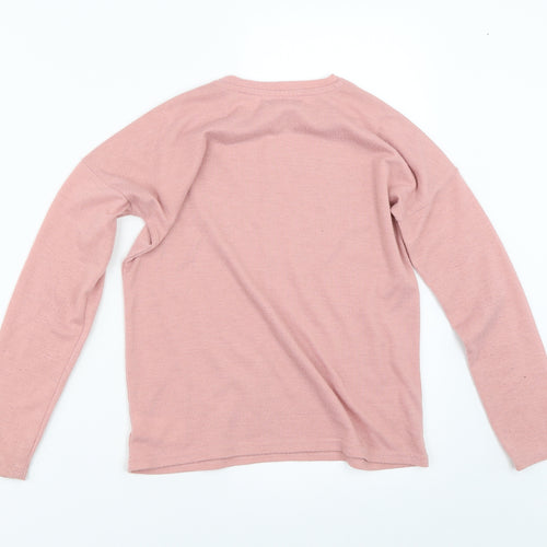 Primark Girls Pink   Pullover Jumper Size 9-10 Years