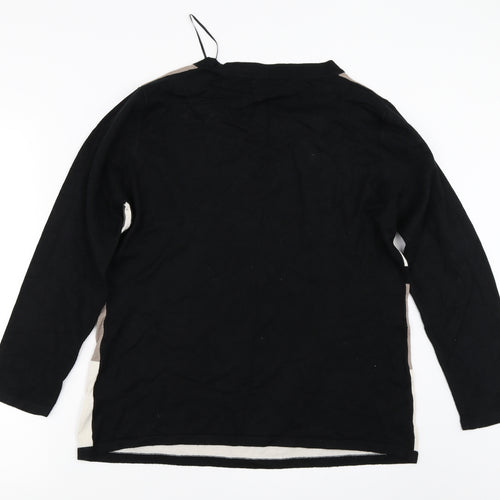 ALEXARA Womens Black   Pullover Jumper Size XL