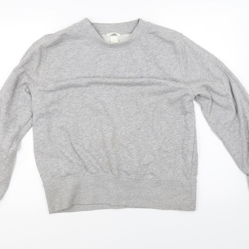 H&M Womens Grey   Pullover Sweatshirt Size L