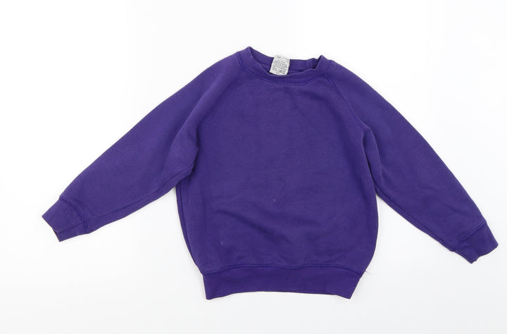 westex Boys Purple Pullover Sweatshirt Size 5-6 Years