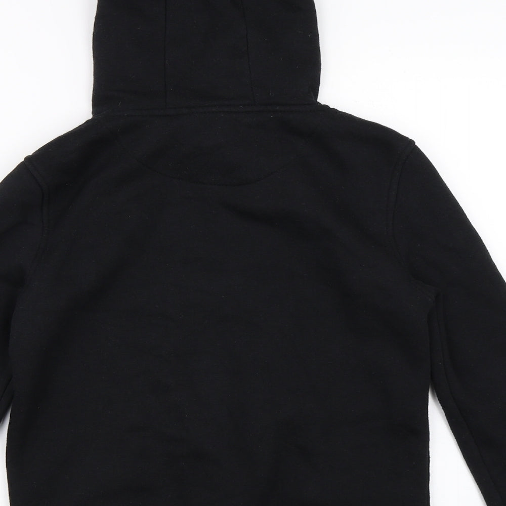 Primark Boys Black   Full Zip Hoodie Size 10-11 Years