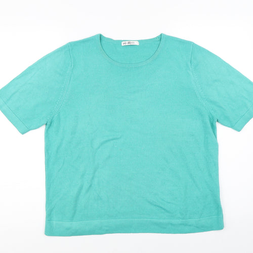 Marks and Spencer Womens Green   Pullover Jumper Size 14