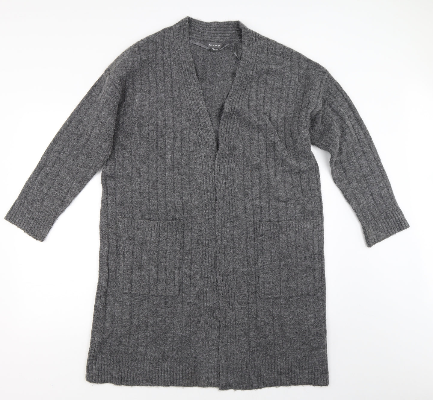 Primark Womens Grey   Cape Jumper Size S  - Split back