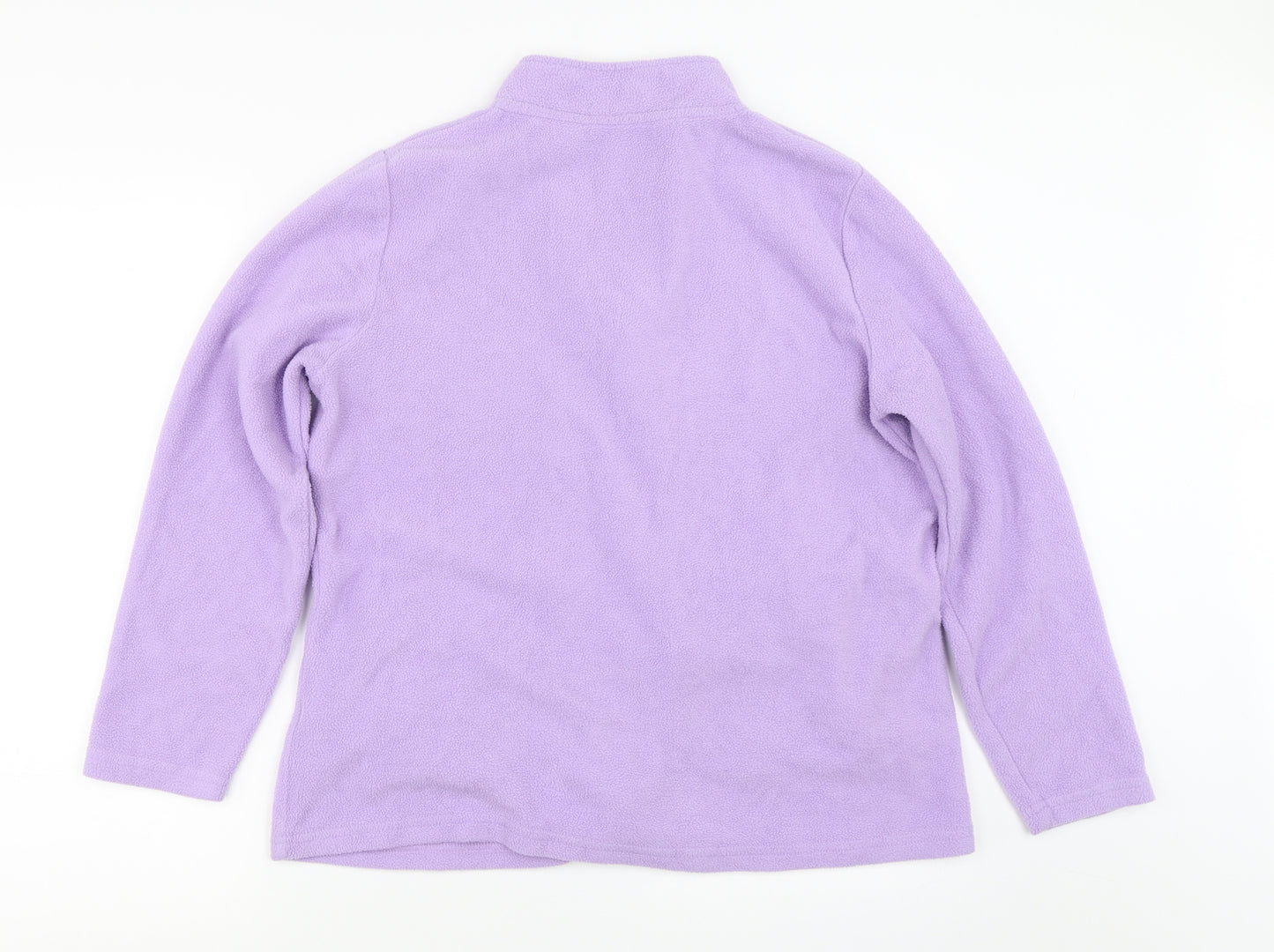 Preworn Womens Purple  Fleece Jacket  Size 12