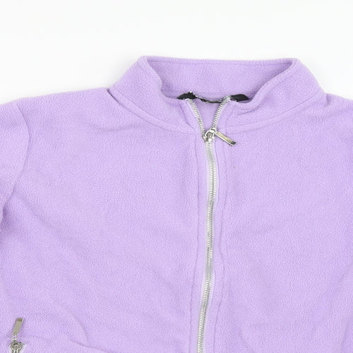 Preworn Womens Purple  Fleece Jacket  Size 12