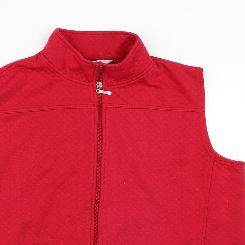 Tigi-Wear Womens Red    Waistcoat Size 16