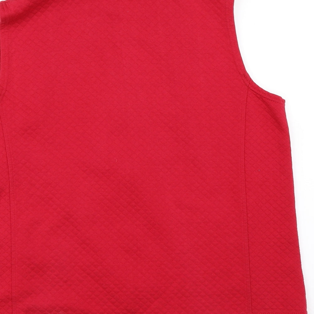 Tigi-Wear Womens Red    Waistcoat Size 16